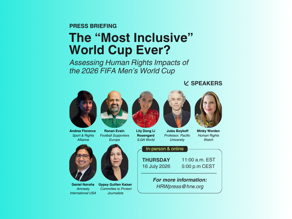 Press Briefing: 2026 FIFA Men’s World Cup